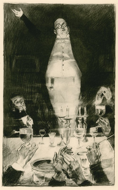 Sr. Pickwick entregando sua famosa oração de Charles Dana Gibson