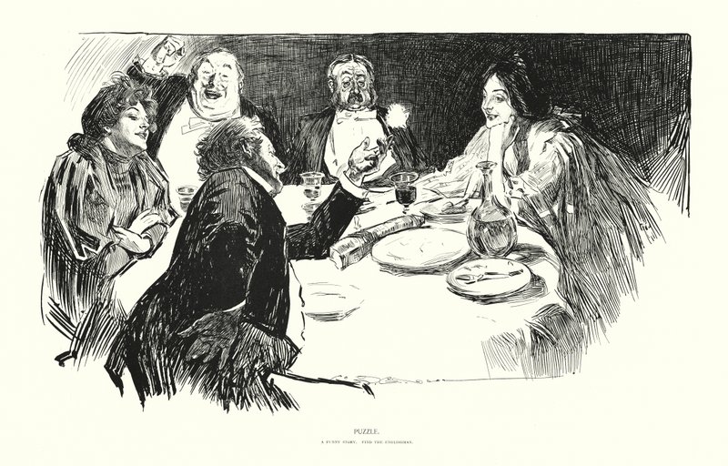 Puzzle (litografia) de Charles Dana Gibson