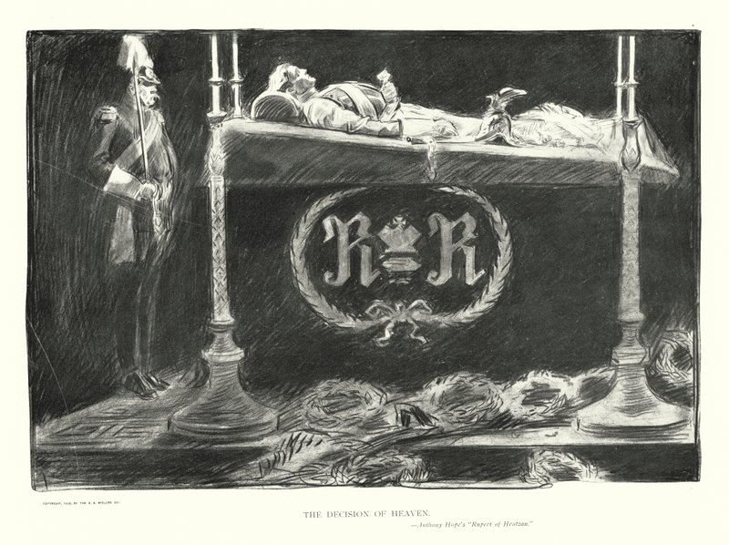 A decisão do céu (litografia) de Charles Dana Gibson