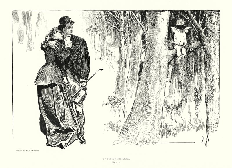O salteador (litografia) de Charles Dana Gibson