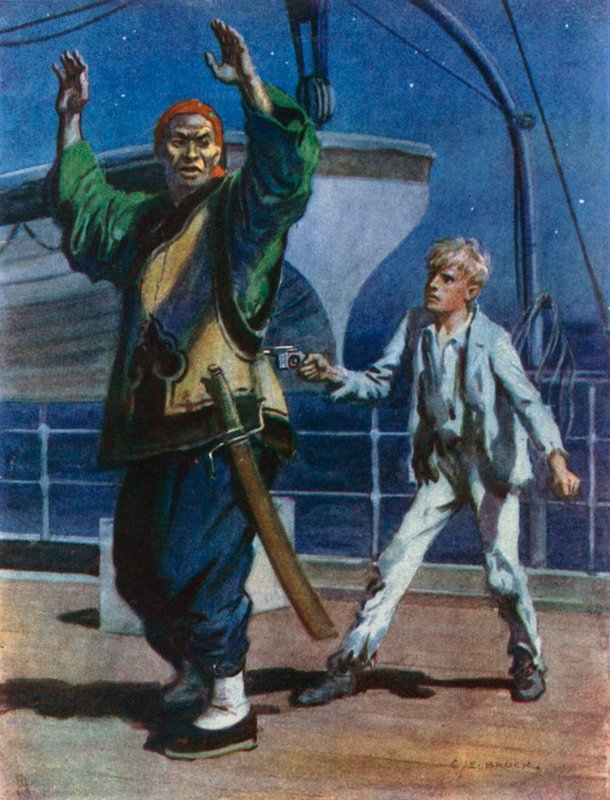Se eu mantiver a pistola assim, ela vai se apagar se você tentar algum truque. de Charles Edmund Brock