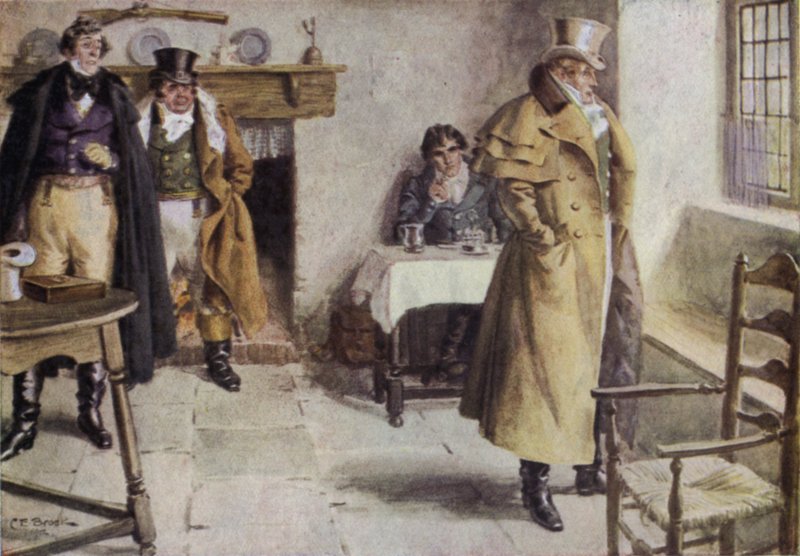 Ilustração para a estrada larga um romance de Kent de Charles Edmund Brock