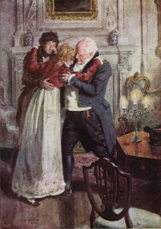 Ilustração para a estrada larga um romance de Kent de Charles Edmund Brock