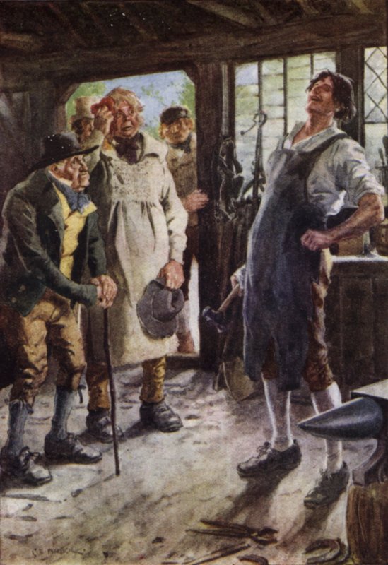 Ilustração para a estrada larga um romance de Kent de Charles Edmund Brock