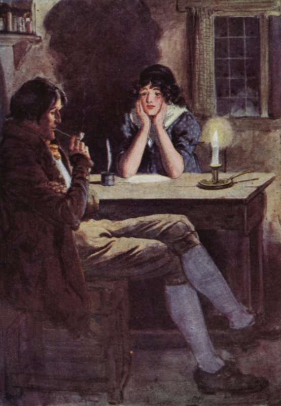 Ilustração para a estrada larga um romance de Kent de Charles Edmund Brock