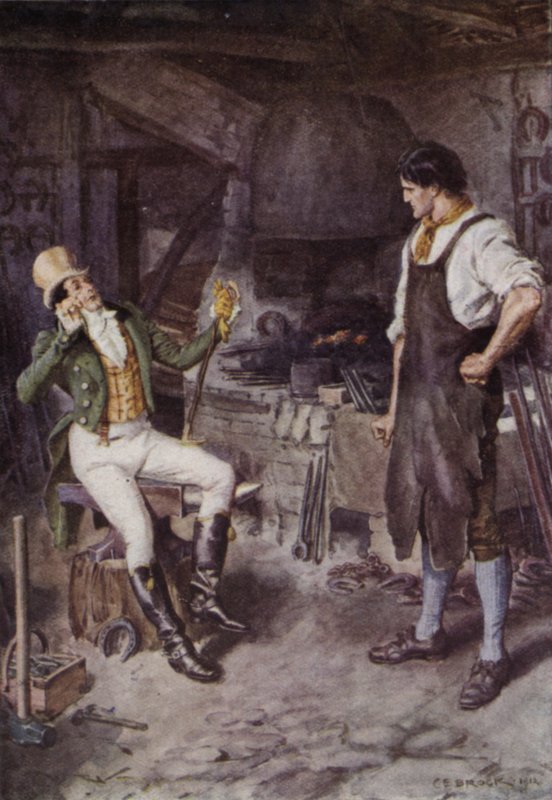 Ilustração para a estrada larga um romance de Kent de Charles Edmund Brock