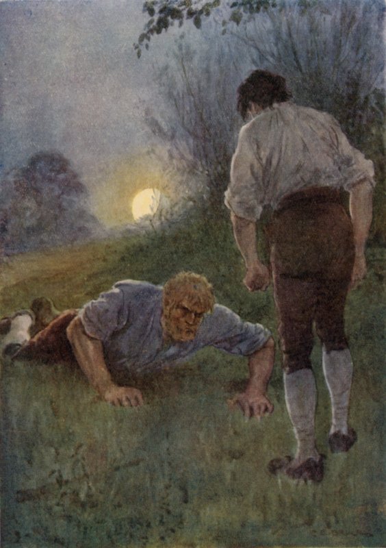Ilustração para a estrada larga um romance de Kent de Charles Edmund Brock