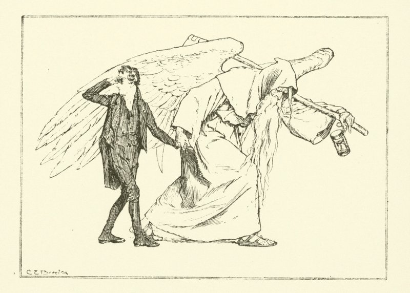 Ilustração para The Essays of Elia de Charles Lamb (gravura) de Charles Edmund Brock
