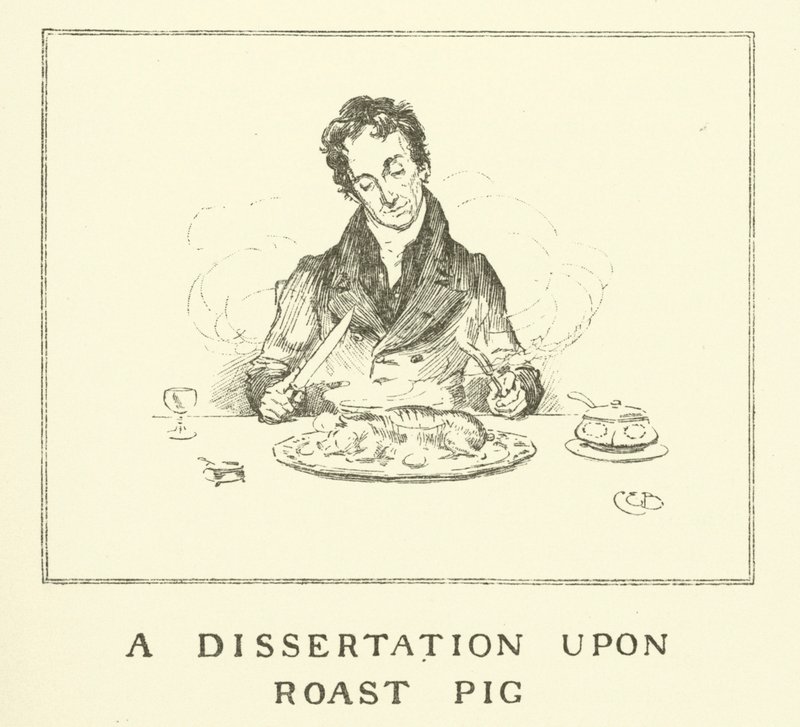 Ilustração para The Essays of Elia de Charles Lamb (gravura) de Charles Edmund Brock