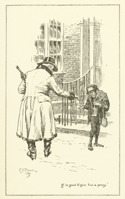 Ilustração para The Essays of Elia de Charles Lamb (gravura) de Charles Edmund Brock