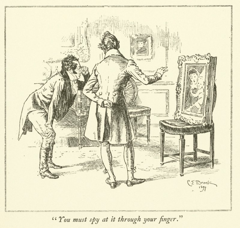 Ilustração para The Essays of Elia de Charles Lamb (gravura) de Charles Edmund Brock