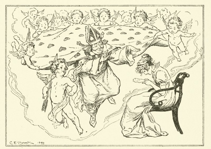 Ilustração para The Essays of Elia de Charles Lamb (gravura) de Charles Edmund Brock
