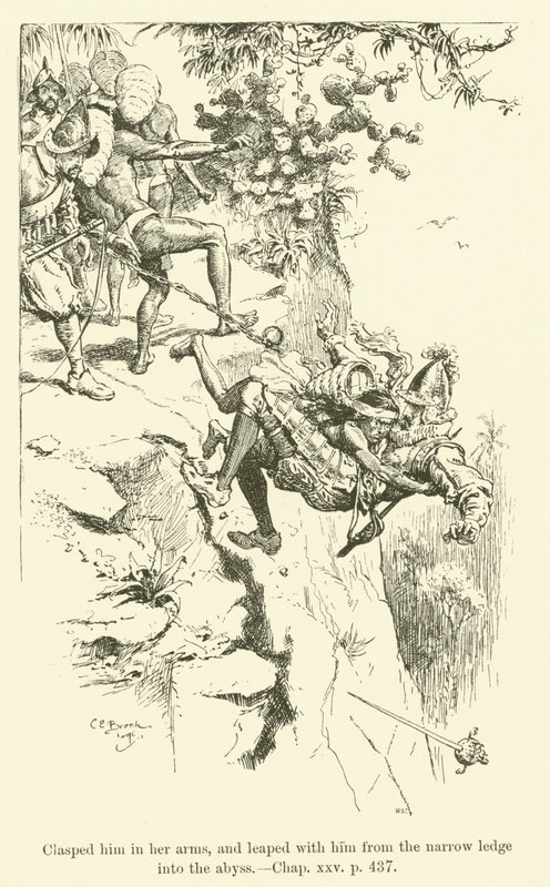 Ilustração para Westward Ho! de Charles Kingsley (gravura) de Charles Edmund Brock