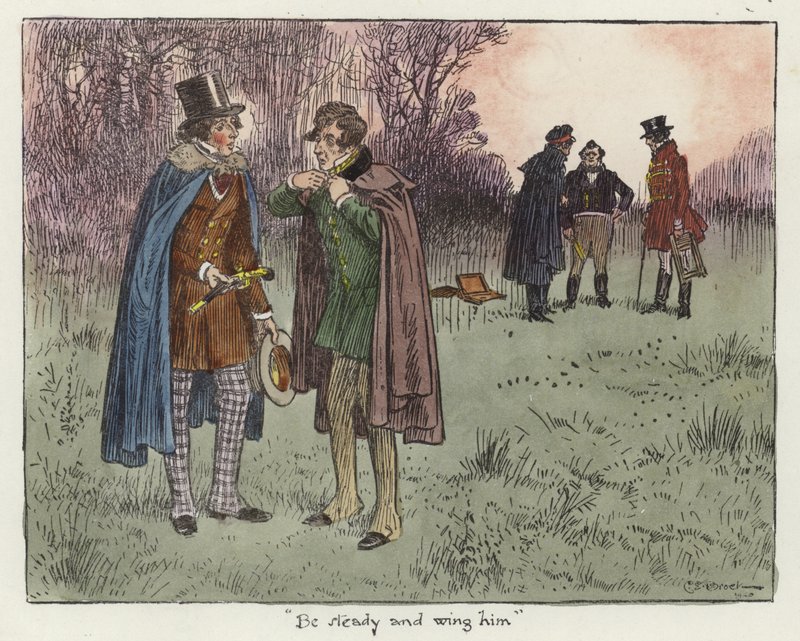 Ilustração para os papéis de Pickwick de Charles Edmund Brock