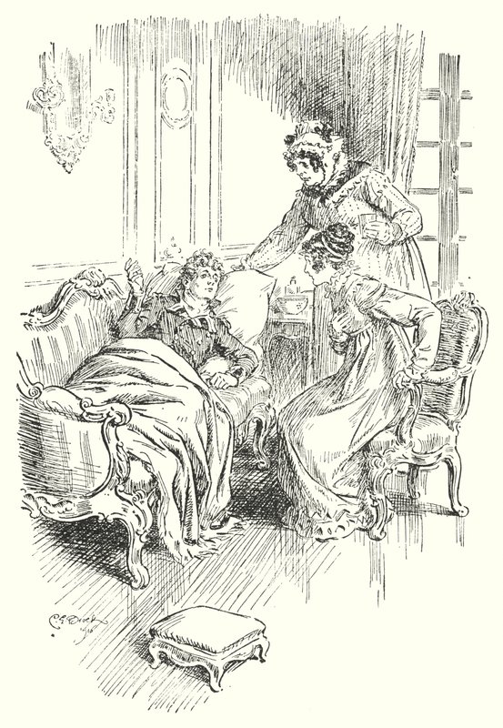Notícias da Batalha (litho) de Charles Edmund Brock