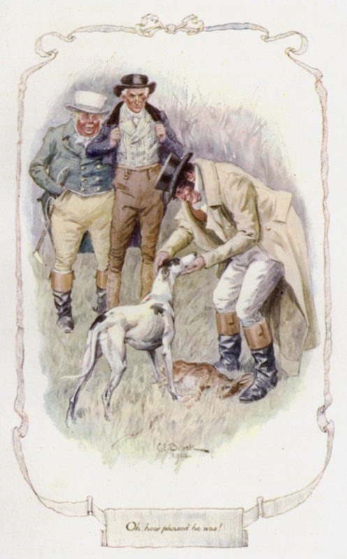 Oh! como ele estava satisfeito (cor litho) de Charles Edmund Brock