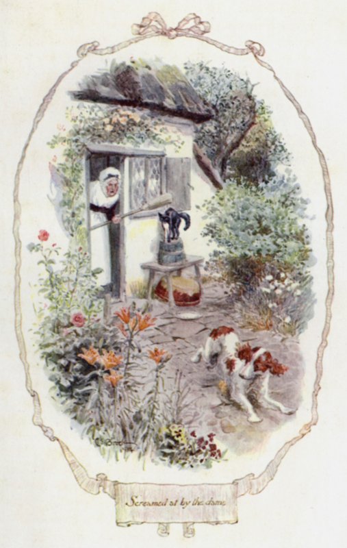 Gritado pela dama (cor litho) de Charles Edmund Brock