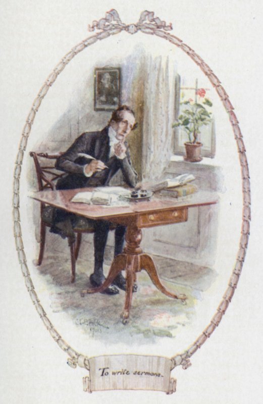Para escrever sermões (cor litho) de Charles Edmund Brock