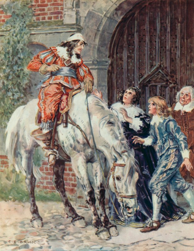 "Nós sofremos a derrota", cena do Outwitted (cor litho) de Charles Edmund Brock