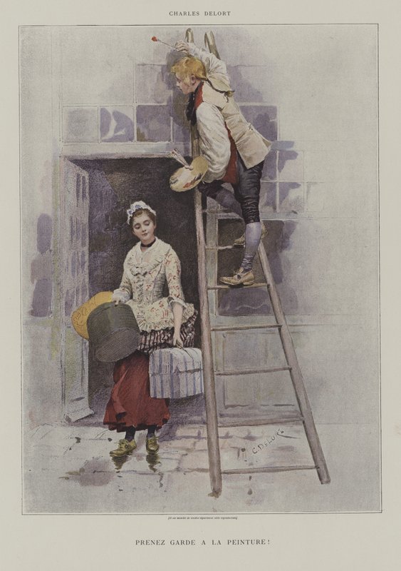 Cuide da pintura! de Charles Edouard Delort