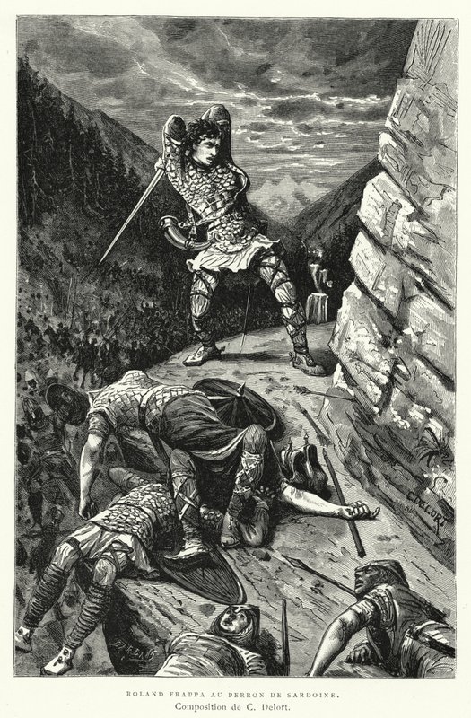 Roland Frappa Au Perron De Sardoine (gravura) de Charles Edouard Delort
