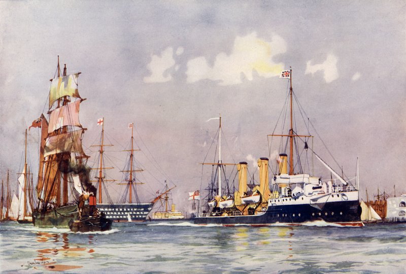 O Speedy Deixando Portsmouth de Charles Edward Dixon