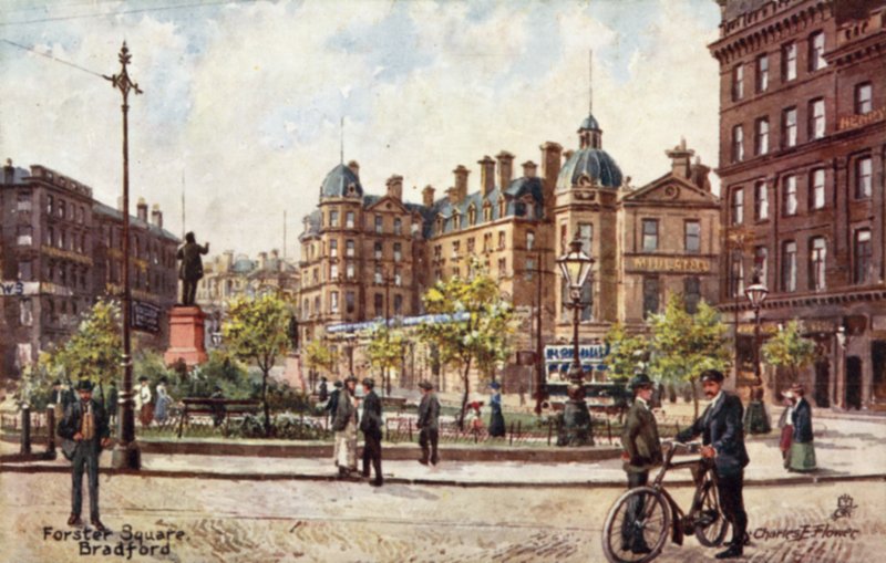Praça Forster, Bradford de Charles Edwin Flower