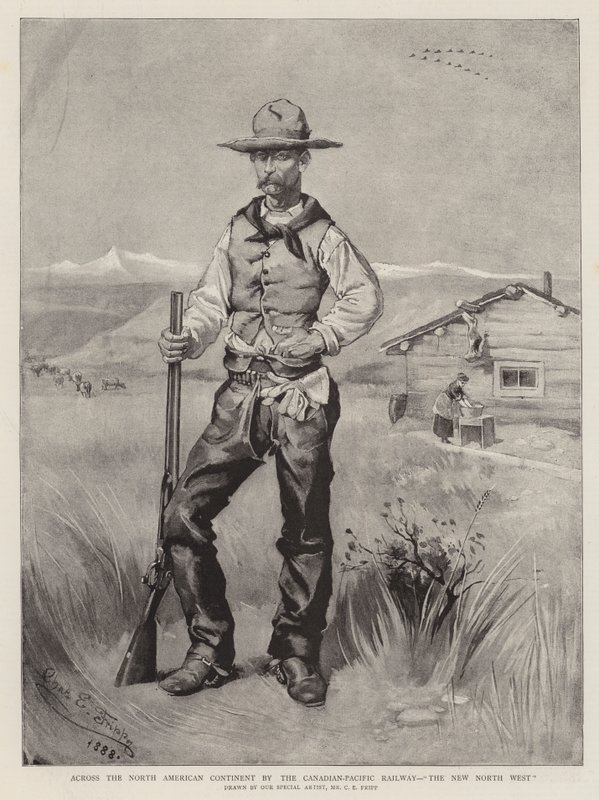 Do outro lado do continente norte-americano pela Canadian-Pacific Railway, The New North West de Charles Edwin Fripp