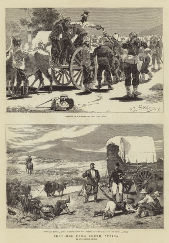 Esboços da África do Sul de Charles Edwin Fripp