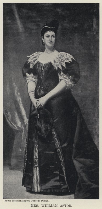 Sra. William Astor (litho) de Charles Emile Auguste Carolus Duran