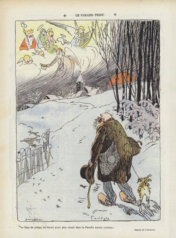 Paraíso perdido. Ilustração para o riso de Charles Emile Egli