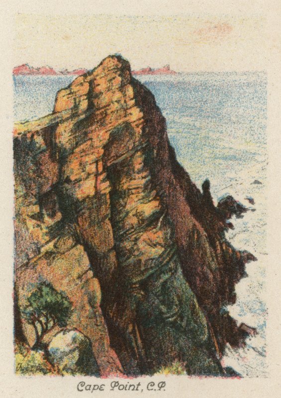 África do Sul: Cape Point, CP (litografia a cores) de Charles Ernest Peers
