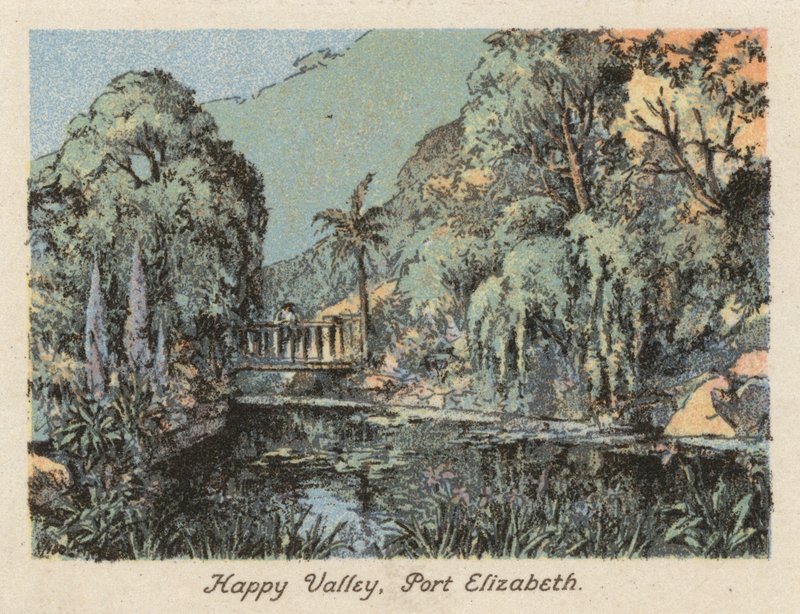 África do Sul: Happy Valley, Port Elizabeth (litografia a cores) de Charles Ernest Peers