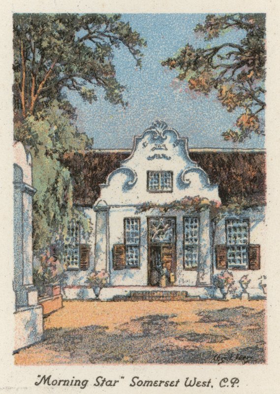África do Sul: "Morning Star", Somerset West, CP (litografia a cores) de Charles Ernest Peers
