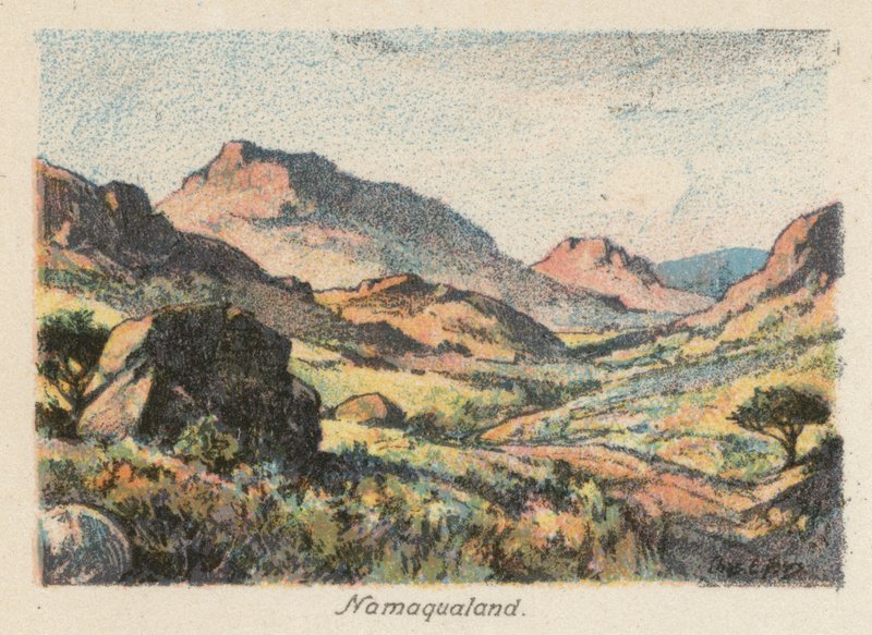 África do Sul: Namaqualand (litografia a cores) de Charles Ernest Peers