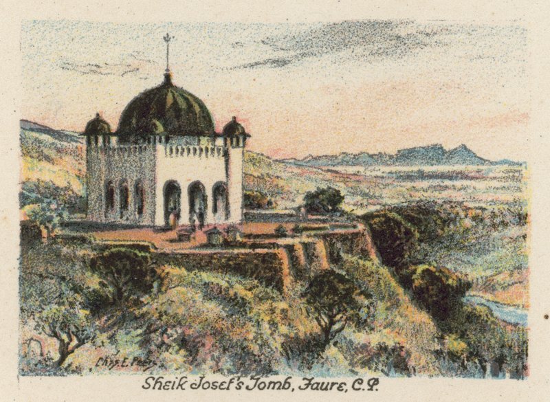 África do Sul: Túmulo do Sheik Josef, Faure, CP (litografia a cores) de Charles Ernest Peers