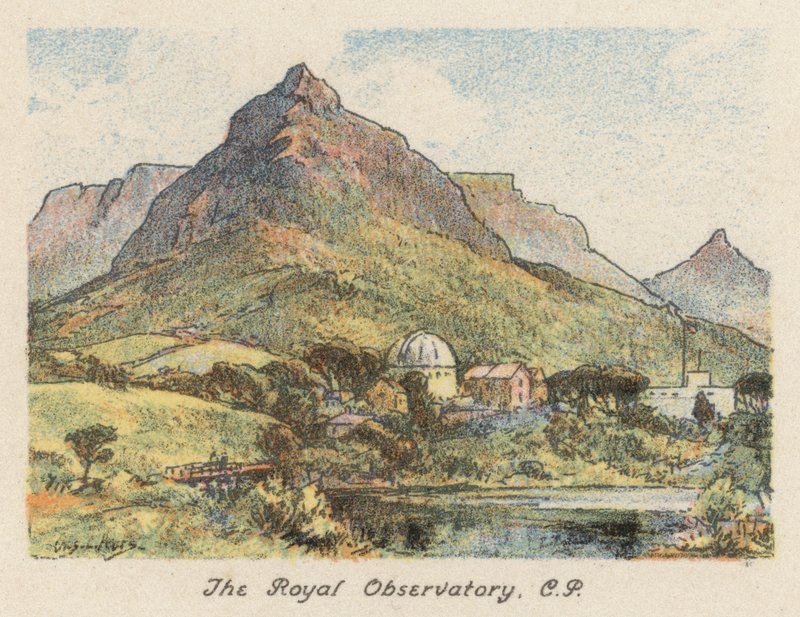 África do Sul: The Royal Observatory, CP (litografia a cores) de Charles Ernest Peers