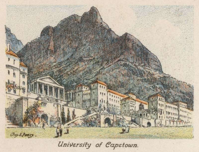 África do Sul: Universidade de Capetown (litografia a cores) de Charles Ernest Peers