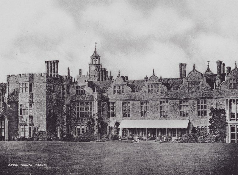 Knole, Frente Sul (foto a p/b) de Charles Essenhigh Corke