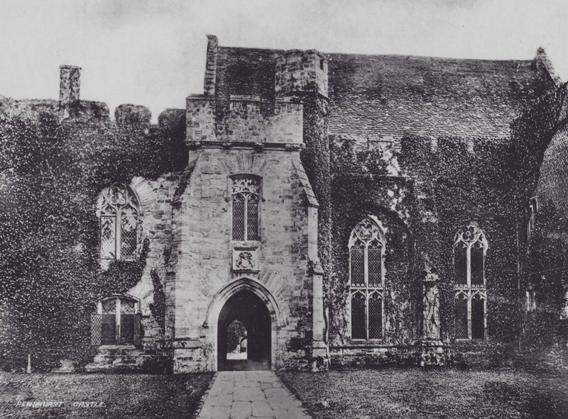 Castelo de Penshurst (foto a p/b) de Charles Essenhigh Corke