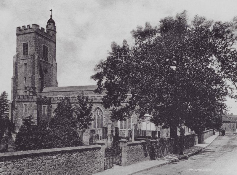 Sevenoaks: São Nicolau (foto a p/b) de Charles Essenhigh Corke