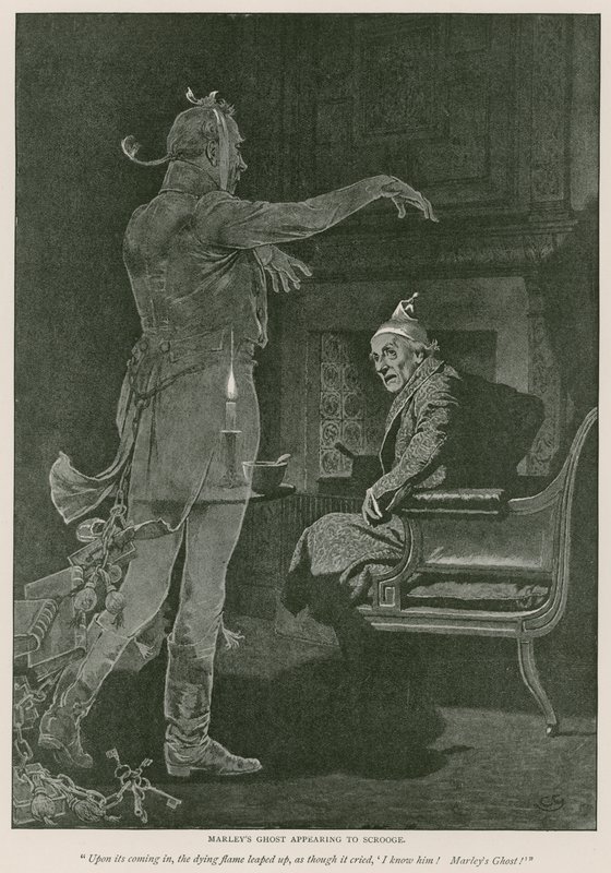 Ilustração para A Christmas Carol de Charles Dickens de Charles Green