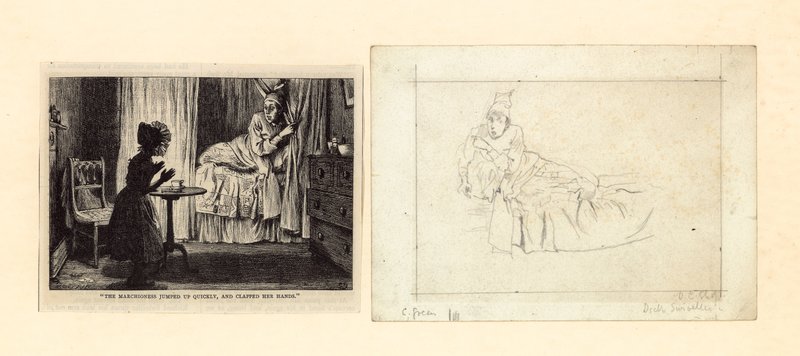 Ilustração para Old Curiosity Shop de Charles Dickens de Charles Green