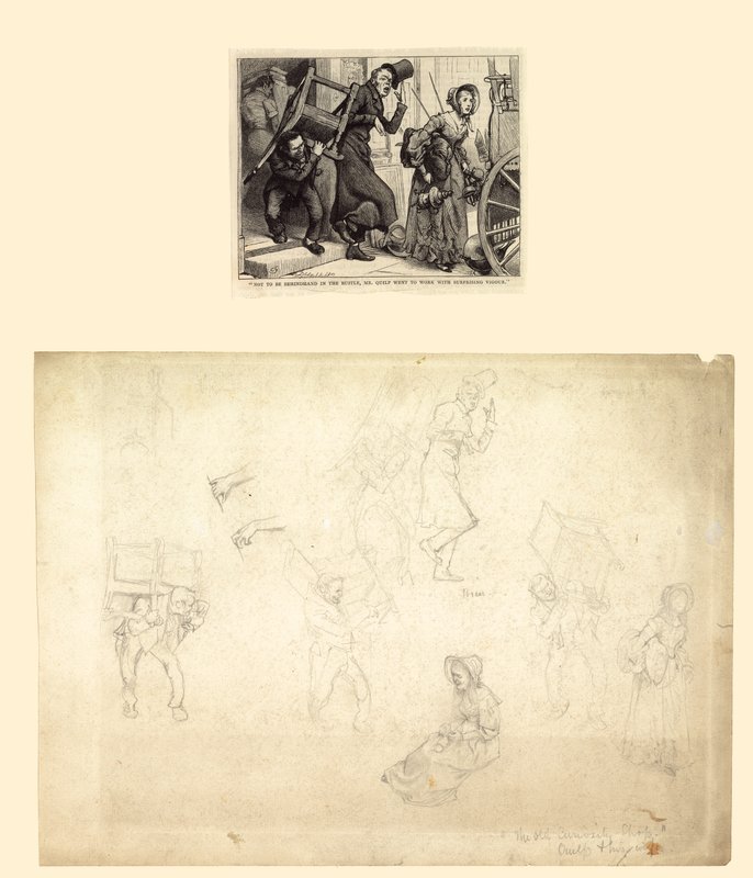 Ilustração para Old Curiosity Shop de Charles Dickens de Charles Green