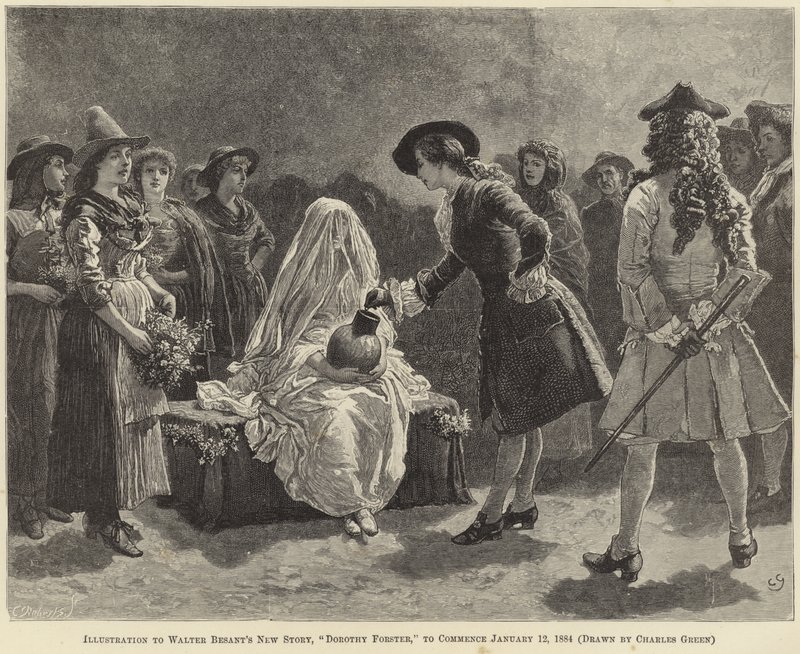 Ilustração de Dorothy Forster por Walter Besant de Charles Green