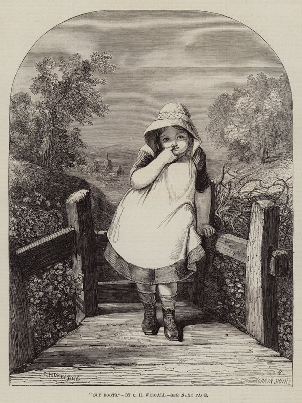 Gravura manhosa das botas de Charles Harvey Weigall