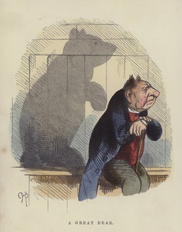 Um Grande Urso (gravura colorida) de Charles Henry Bennett