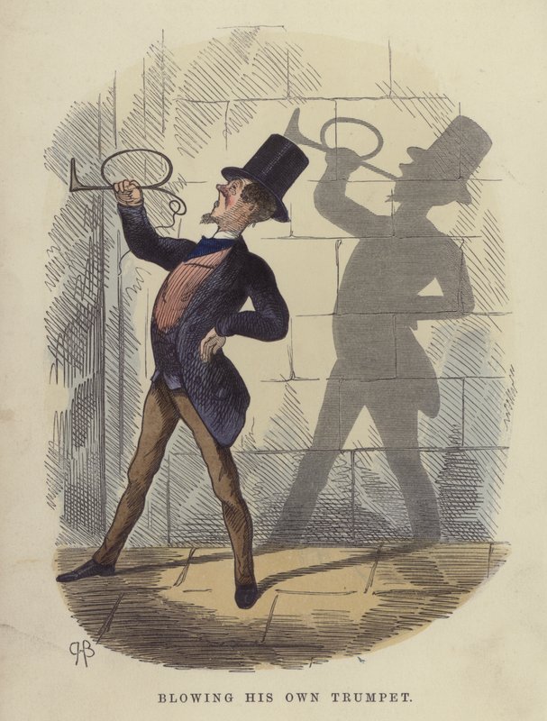 Soprando sua própria trombeta de Charles Henry Bennett