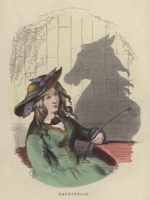 Equestre (gravura colorida) de Charles Henry Bennett