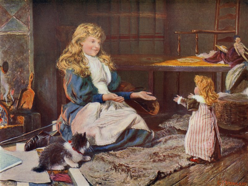 Pronto para a Primavera (lito a cores) de Charles J. (after) Staniland